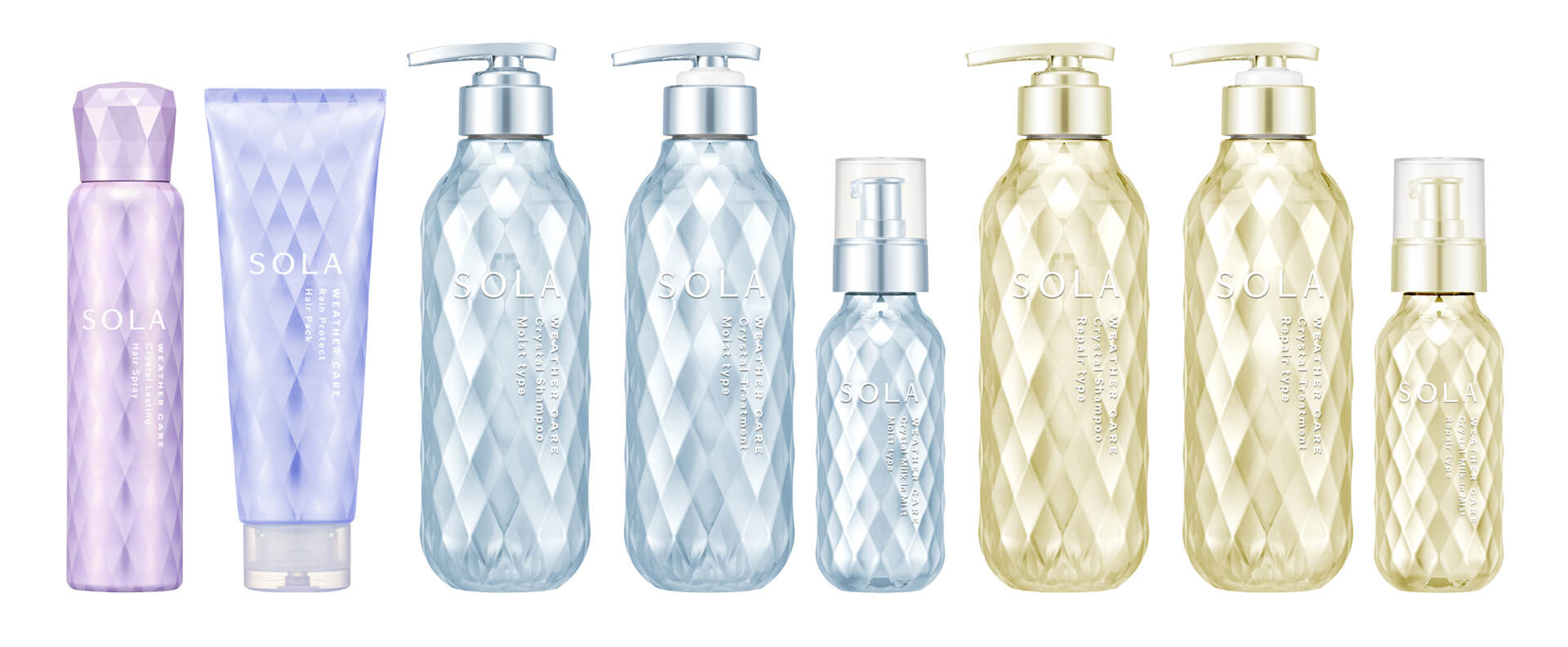 『SOLA WEATHER CARE』ラインナップ