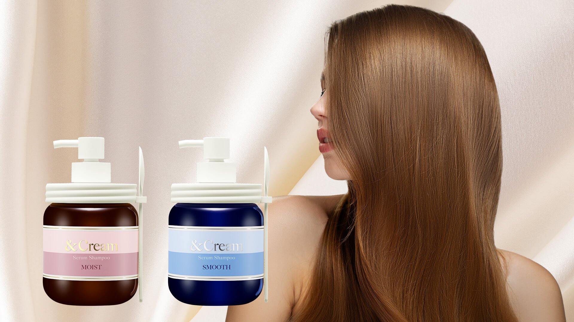 濃密クリームシャンプー『&Cream Serum Shampoo』