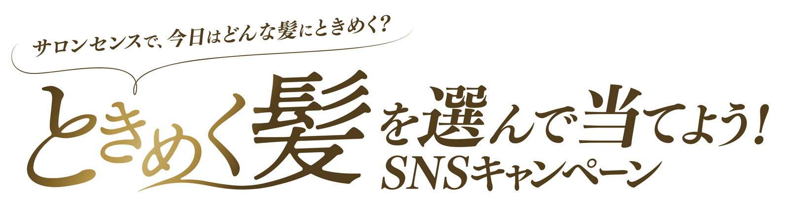 「いつもの今日に、ときめく髪を。」キャンペーン